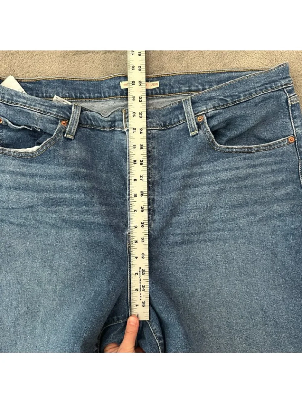 Levi's Ribcage Straight Leg Ankle Jeans Womens size 20W 20 W